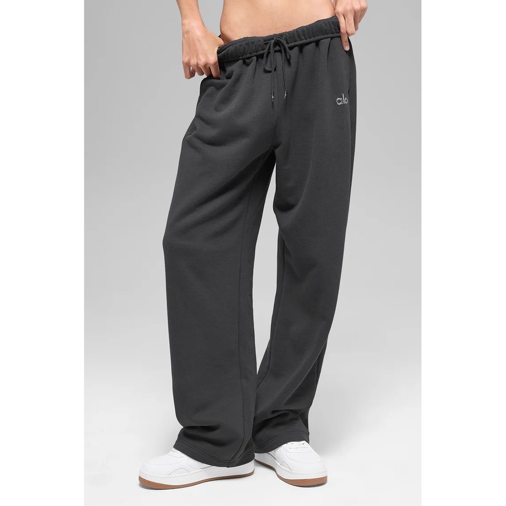 NEW ALO Yoga Accolade Straight Leg Sweatpants Anthracite Gray Women S Fleece